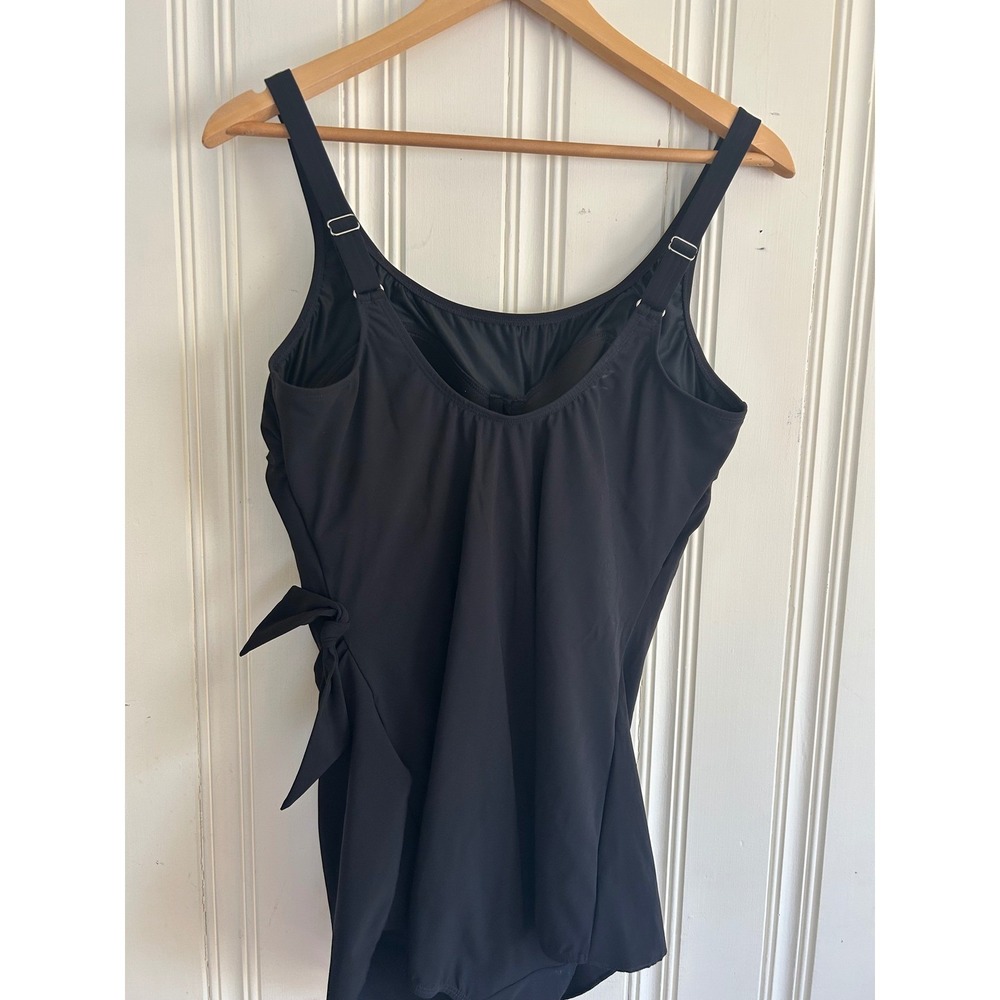 L.L. Bean Black One-Piece Swimsuit with Side Tie - Picture 5 of 13
